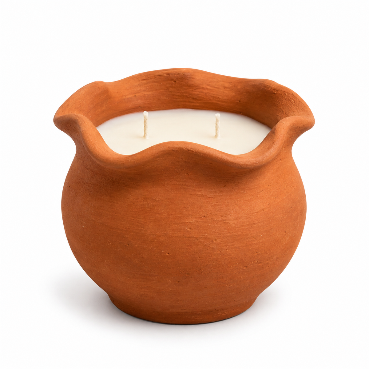 Handcrafted Pottery Candle – 400 ml